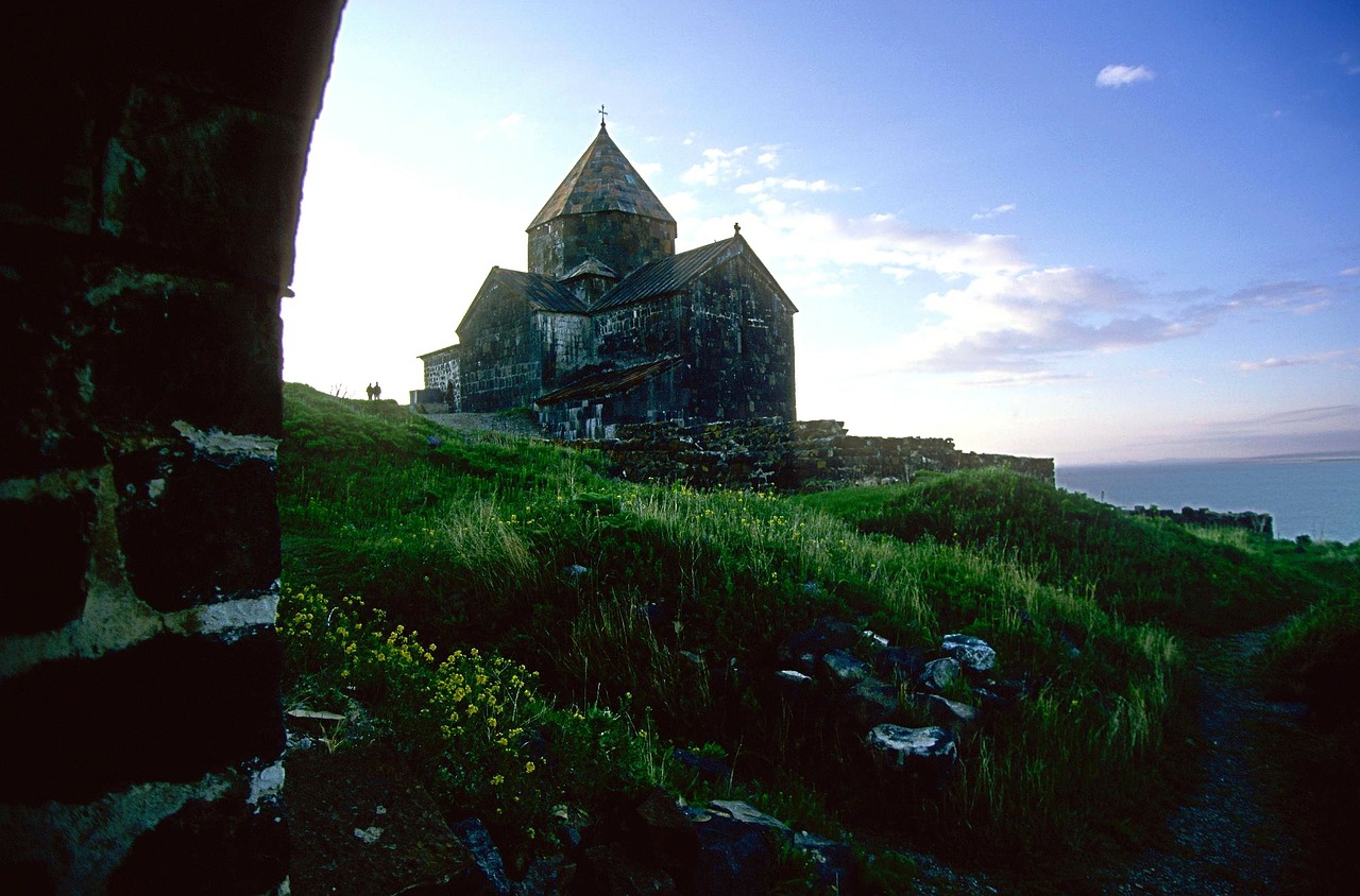 Armėnija, Kraštovaizdis, Vaizdingas, Bažnyčia, Senas, Architektūra, Kalnas, Gamta, Lauke, Šalis