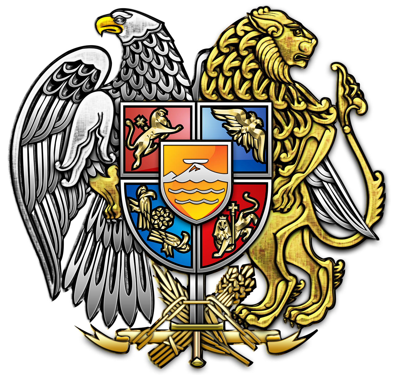 Armėnija, Herbas, Heraldika, Emblema, Nemokamos Nuotraukos,  Nemokama Licenzija