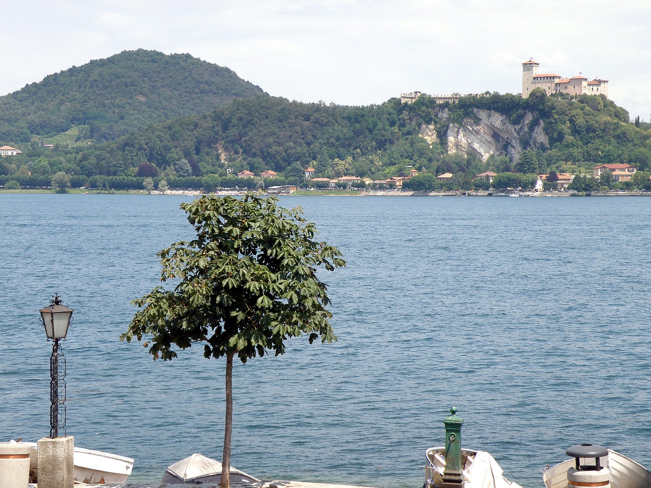 Arona,  Angero Tvirtovė,  Maggiore Ežeras,  Italija,  Pjemontas,  Peržiūrėti,  Vandens,  Turizmas,  Vaizdingas, Nemokamos Nuotraukos