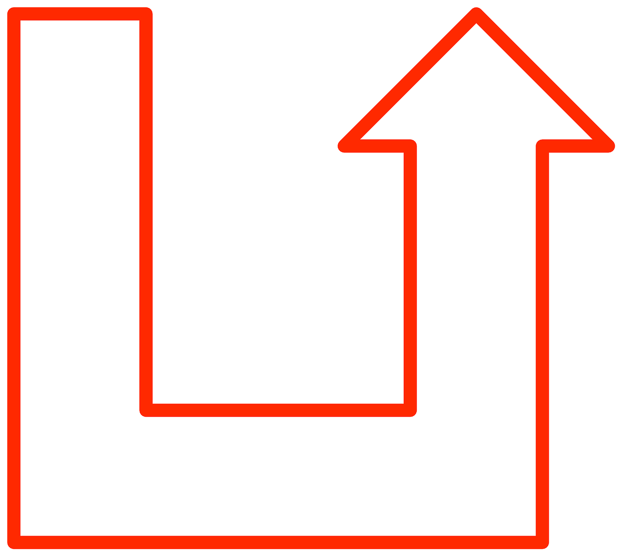 Rodyklė, U Formos, Figūra, Aukštyn, Geometrija, Nemokama Vektorinė Grafika, Nemokamos Nuotraukos,  Nemokama Licenzija