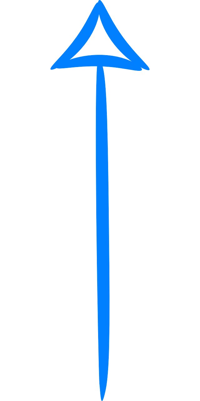 Rodyklė, Ženklas, Žymeklis, Simbolis, Ženklas, Kryptis, Elementas, Piktograma, Mėlynas, Į Šiaurę