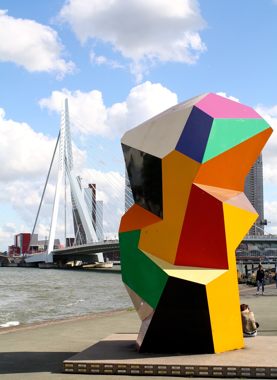 Menas, Skulptūra, Modernus Menas, Spalvos, Meno, Rotterdam, Nemokamos Nuotraukos,  Nemokama Licenzija