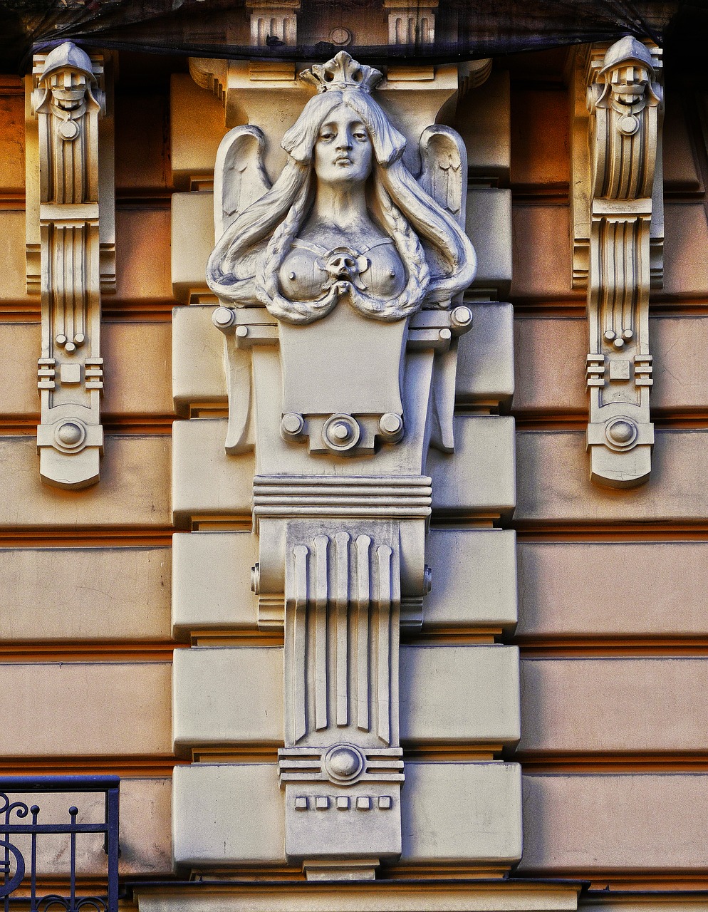 Art Nouveau, Fasadas, Architektūra, Namo Fasadas, Pastatas, Senamiestis, Žaismingas, Žaismingumas, Atskyrėjai, Riga