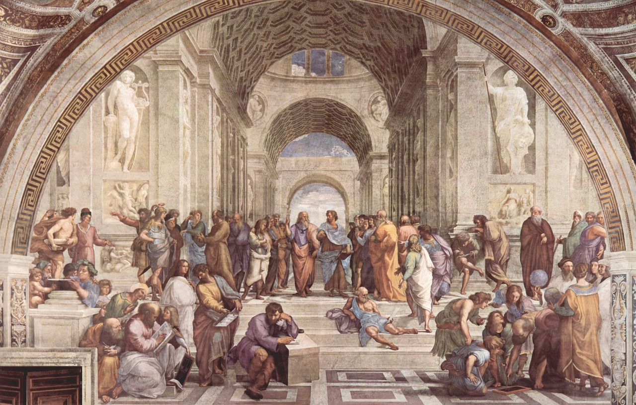 Atėnų Meno Mokykla, Rafaël, Italijos Dailininkas, Freska, 1509-1512, Dažymas, Italų Didysis Renesansas, Tai Popiežius Jules, Roma, Italy