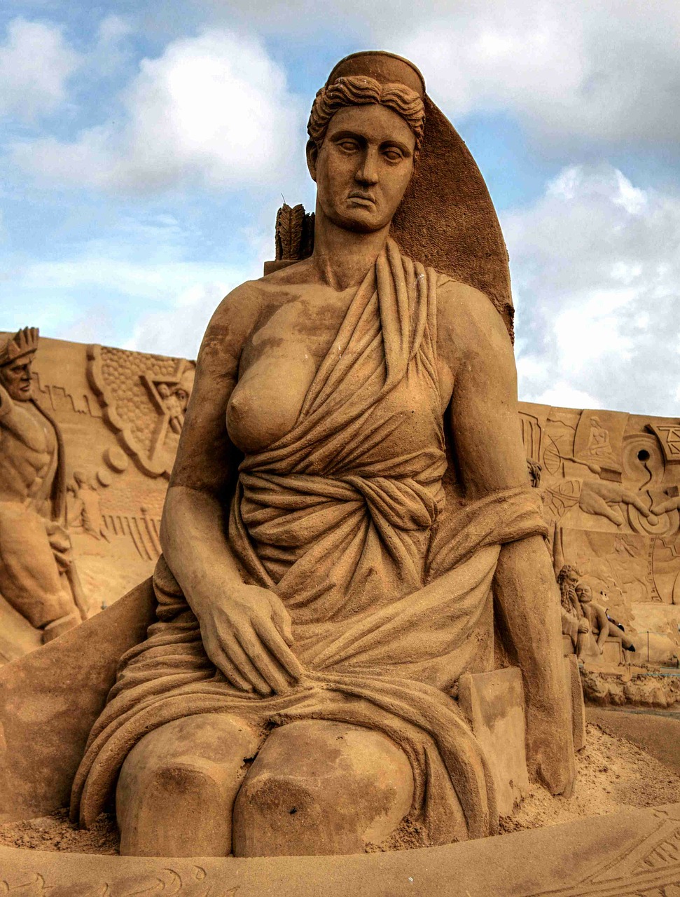 Artemisas, Ramstis, Deivė, Menas, Statula, Graikų Kalba, Smėlis, Skulptūra, Smėlio Skulptūra, Sandworld