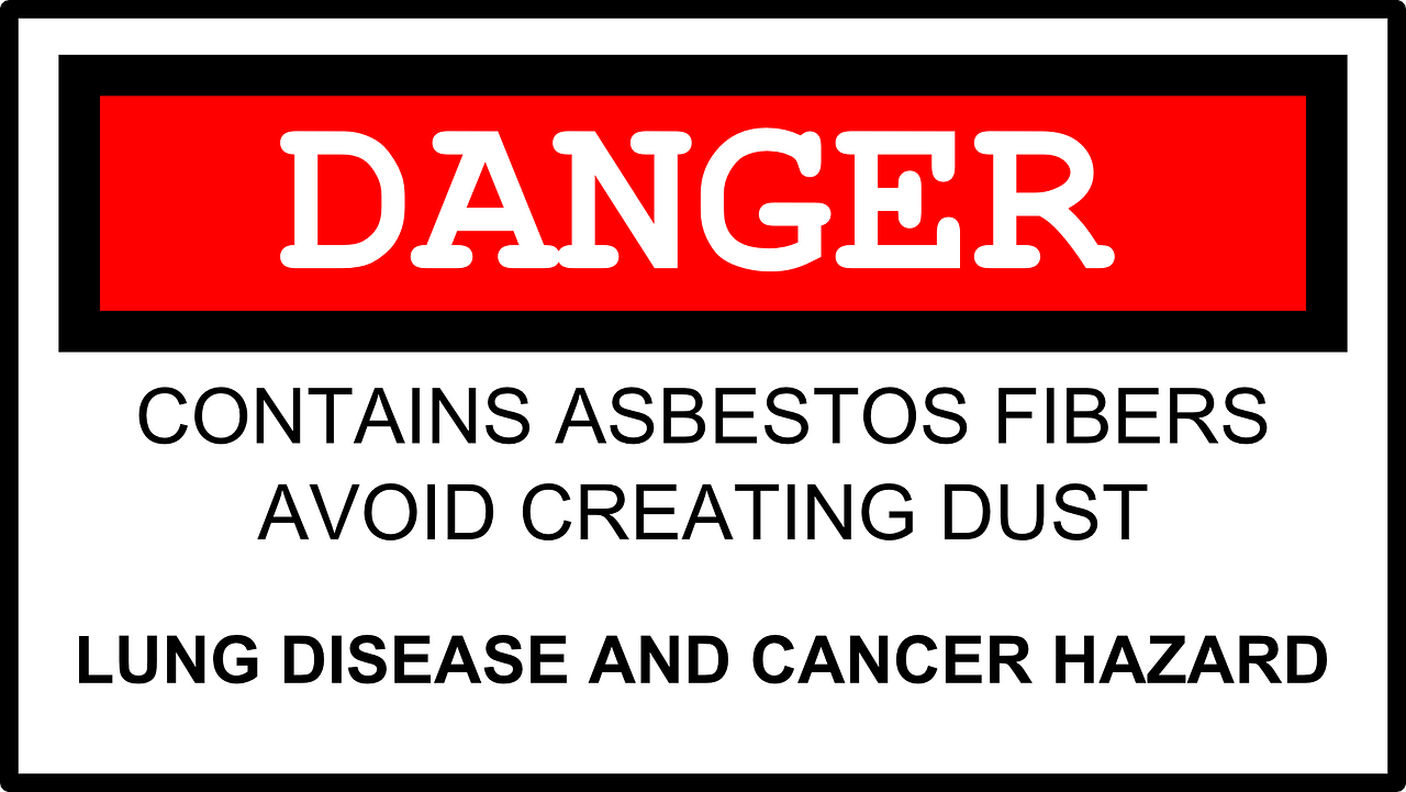 Asbestas, Pavojus, Įspėjimas, Pavojus, Vėžys, Pavojingas, Statyba, Sveikata, Saugumas, Rizika