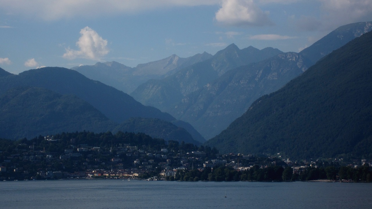 Ascona, Šveicarija, Ežeras, Kalnai, Slėniai, Swiss, Europa, Turizmas, Kraštovaizdis, Atostogos