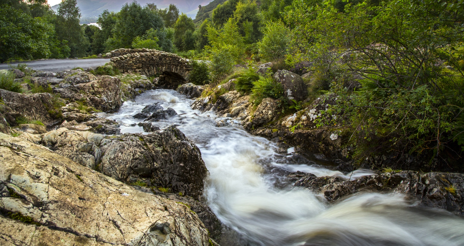 Tiltas,  Švelnumas,  Ashness & Nbsp,  Tiltas,  Žalias,  Geltona,  Balta,  Akmuo,  Sezonas,  Sezoninis