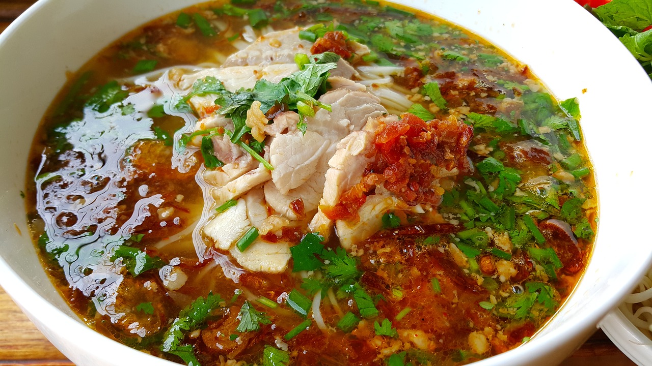 Asian Food, Khao Soi, Luang Prabang, Laosas, Nemokamos Nuotraukos,  Nemokama Licenzija