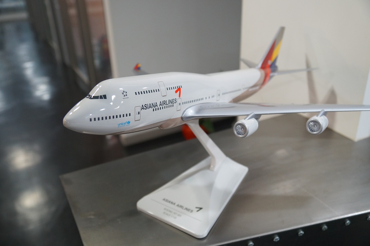 Asiana Airlines, Boeing 747, Modelio Orlaivis, Nemokamos Nuotraukos,  Nemokama Licenzija