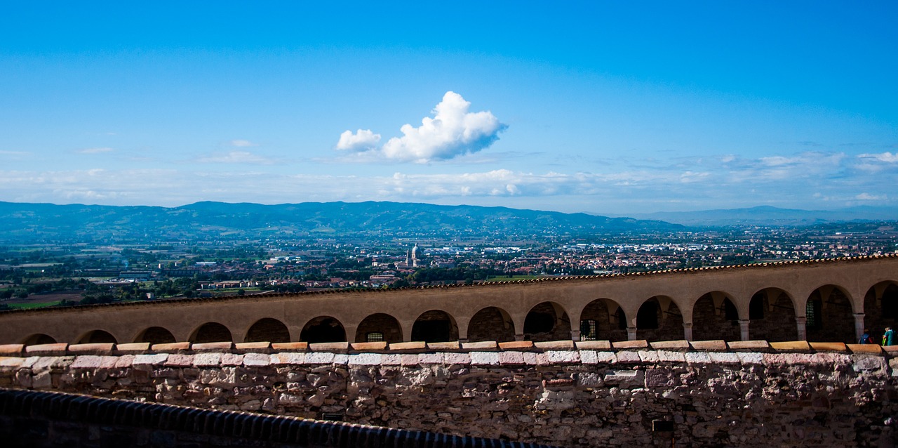 Assisi, Umbria, Kraštovaizdis, Vista, Bazilika, Nemokamos Nuotraukos,  Nemokama Licenzija
