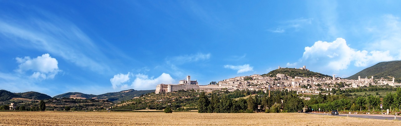 Assisi,  Kraštovaizdis,  Italija,  Umbrija,  Miestas,  Turizmas,  Kelionė,  Italų,  Vista,  Bažnyčia