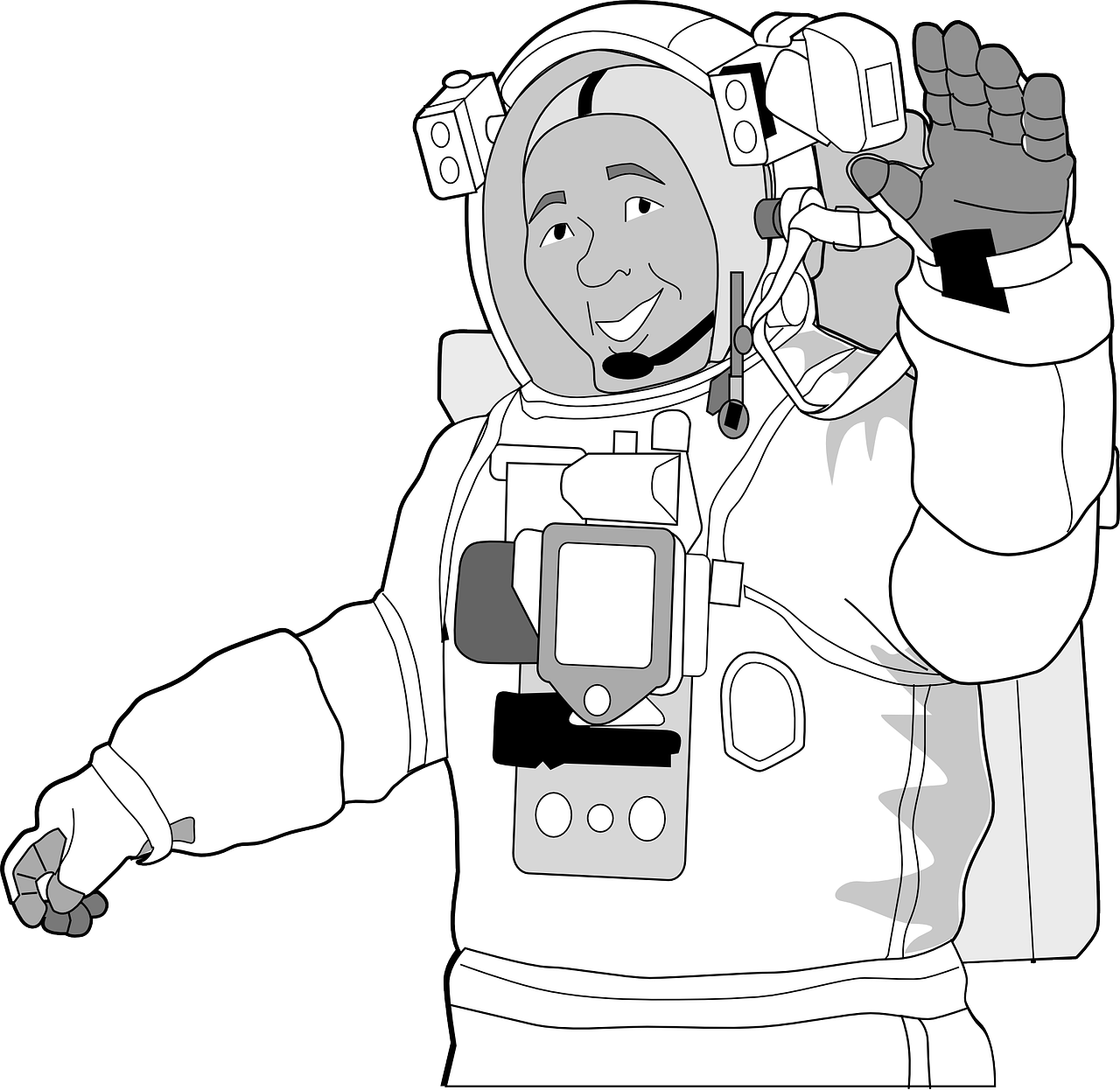Astronautas, Nasa, Vyras, Erdvė, Kosmoso Kostiumas, Kosmoso Eismas, Nemokama Vektorinė Grafika, Nemokamos Nuotraukos,  Nemokama Licenzija