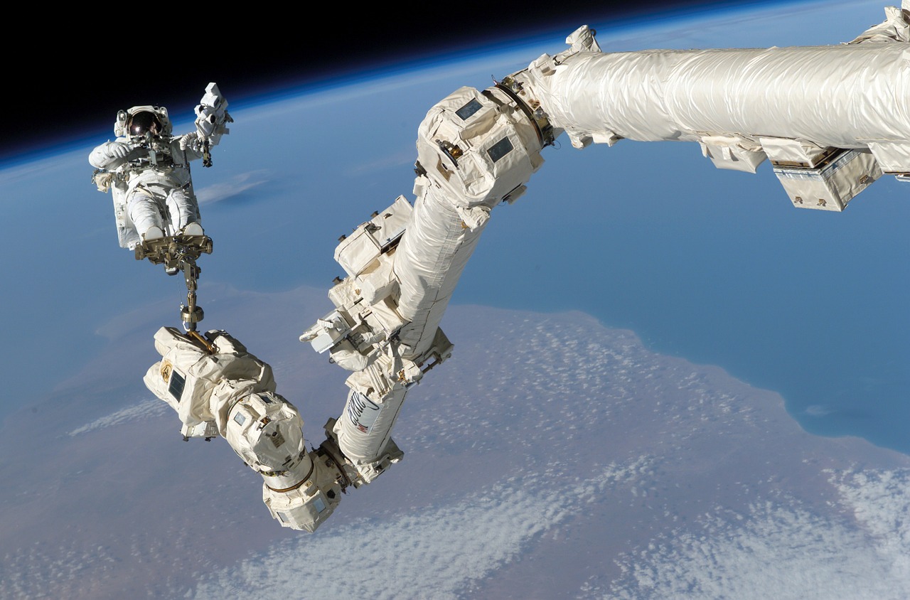 Astronautas, Tarptautinė Kosminė Stotis, Kosmoso Eismas, Steve Robinson, Canadarm2, Iss, Nemokamos Nuotraukos,  Nemokama Licenzija