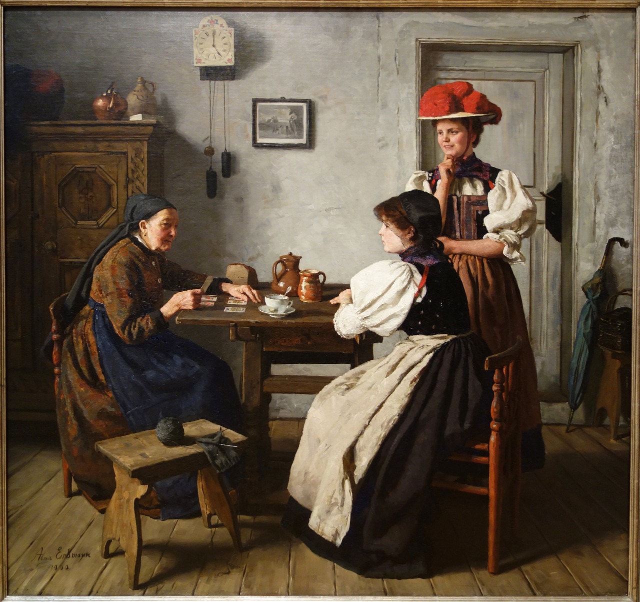 Fortune Teller,  Alma Erdmann,  Drobė,  Aliejus,  Meno Kūriniai,  Eksponatas,  Chazen,  Muziejus, Nemokamos Nuotraukos,  Nemokama Licenzija