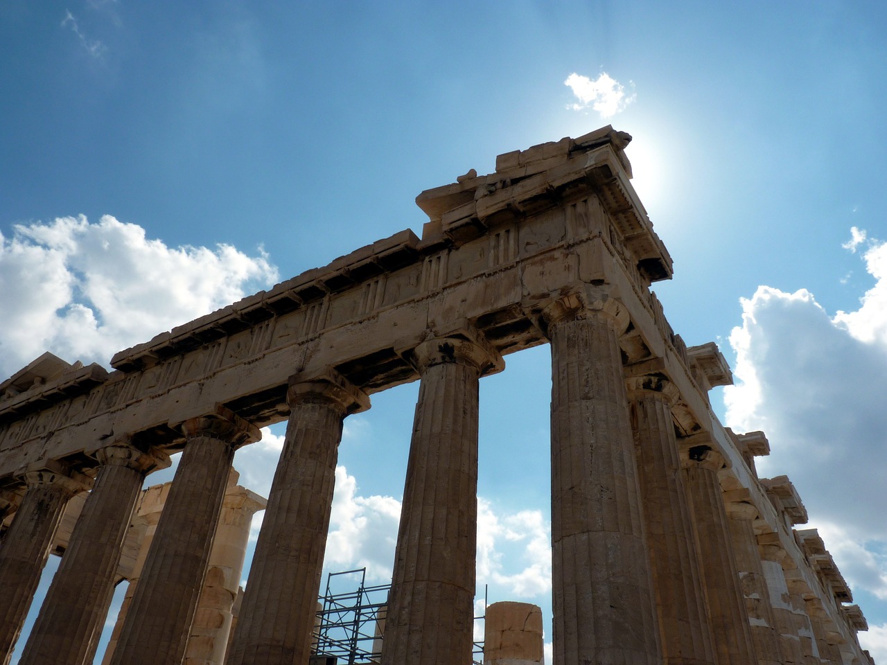 Atėnas, Partenonas, Graikija, Apšvietimas, Nemokamos Nuotraukos,  Nemokama Licenzija