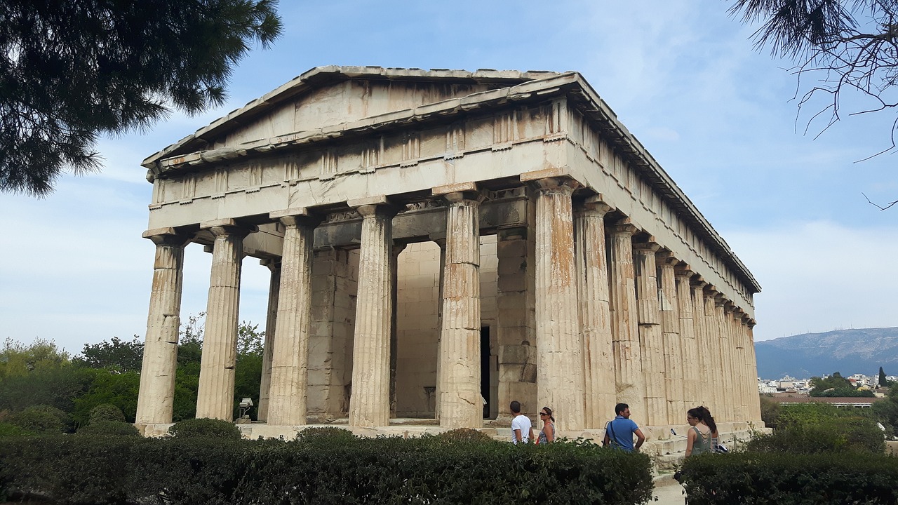 Atėnas, Lankytinos Vietos, Šventyklos Kompleksas, Šventė, Graikų Kalba, Ekskursijos, Senovinis, Pastatas, Graikija, Hephaistos