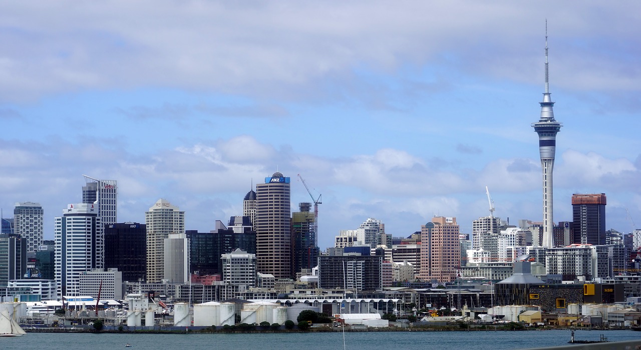 Auckland, Panorama, Naujoji Zelandija, Dangoraižis, Uostas, Dangus Bokštas, Nemokamos Nuotraukos,  Nemokama Licenzija