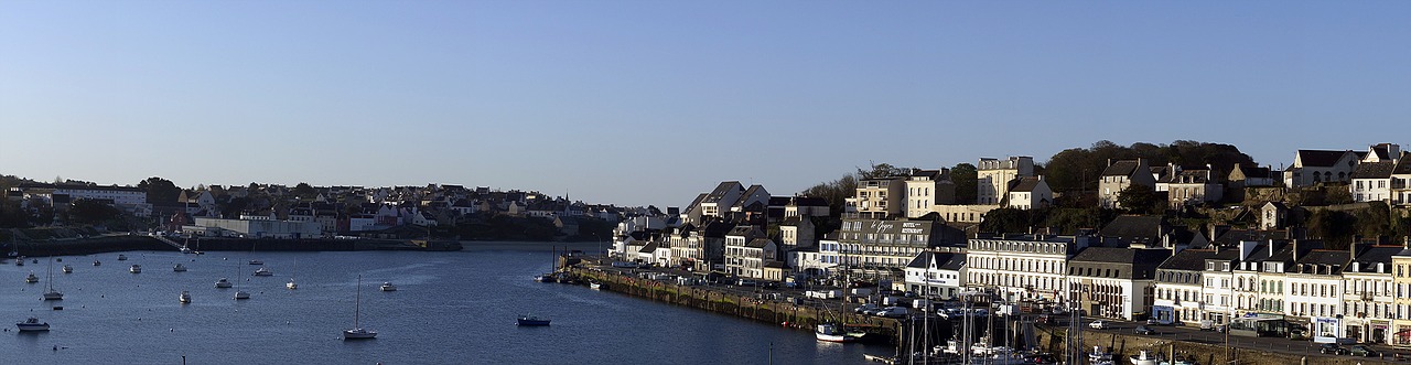 Audierne,  Finistère,  Brittany,  Uostas,  Goyen,  Panorama,  Panoraminis,  Vandens Telkinys,  Miestas,  Jūra