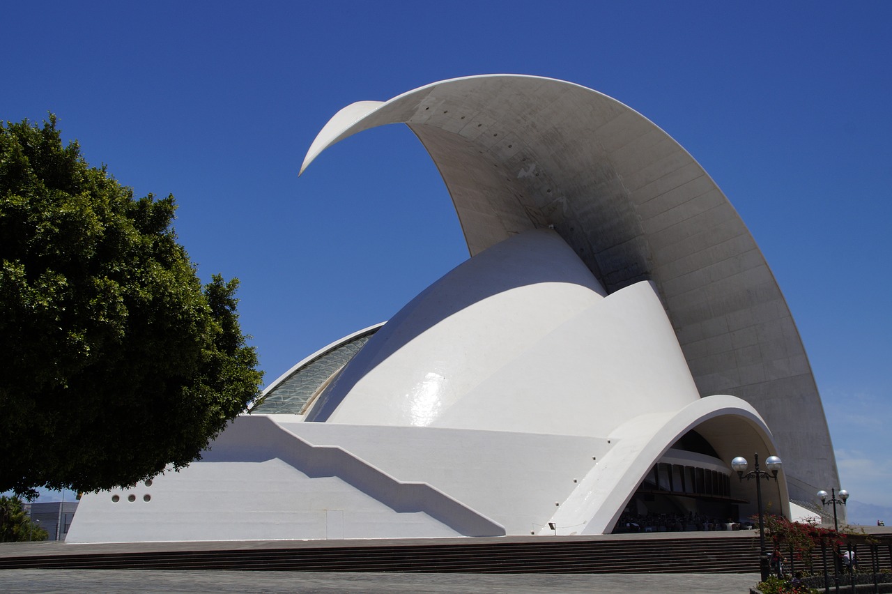 Auditorija, Muzikos Sale, Simfoninis Orkestras, Tenerifė, Santa Cruz, Muzika, Architektūra, Pastatas, Salė, Auditorija De Tenerife