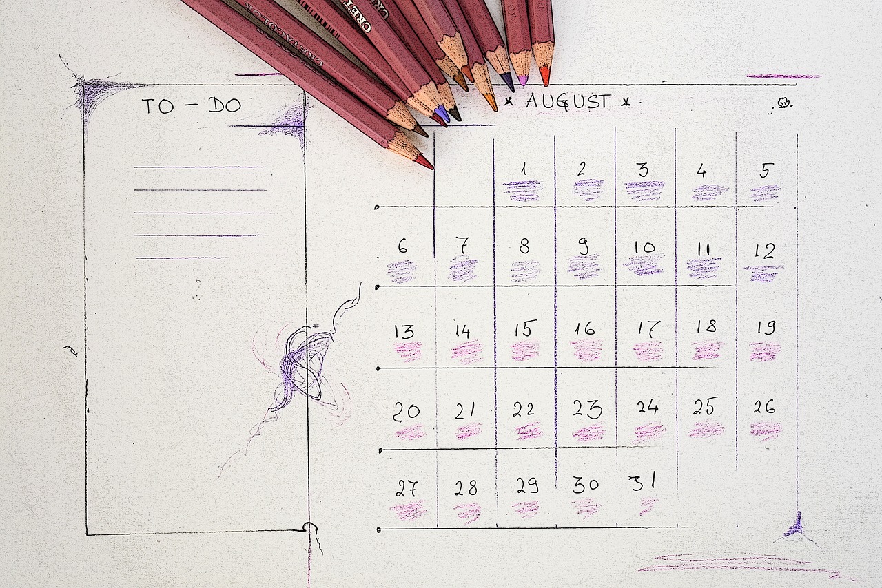 Rugpjūtis,  Kalendorius,  Planuotojas,  Planas,  Atostogos,  Atostogos Planuotojas,  Padaryti Sąrašą,  Daryti,  Data,  Mėnesį