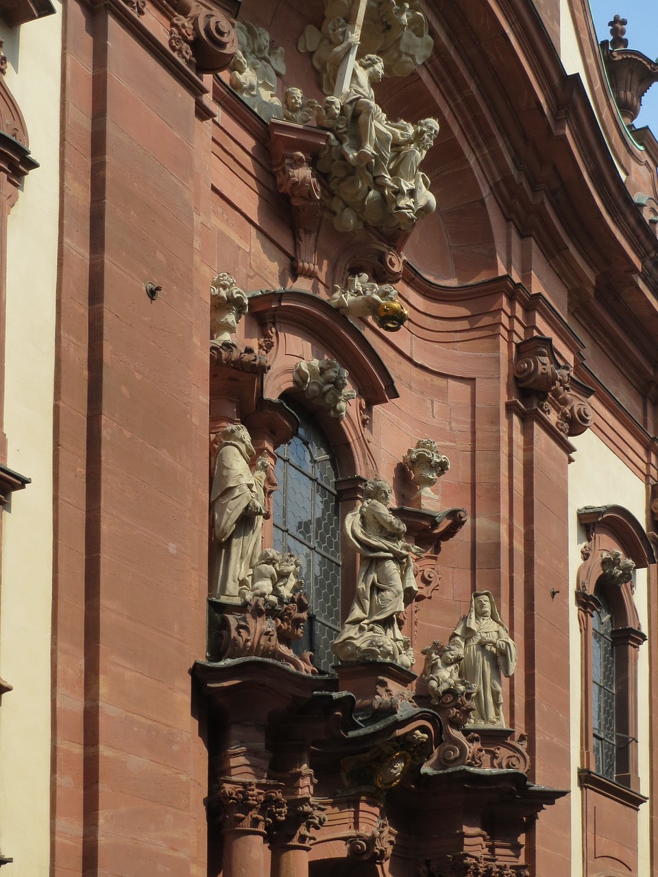 Augustinerkirche, Mainz, Eksterjeras, Statulos, Skulptūros, Religinis, Krikščionybė, Fasadas, Architektūra, Nemokamos Nuotraukos