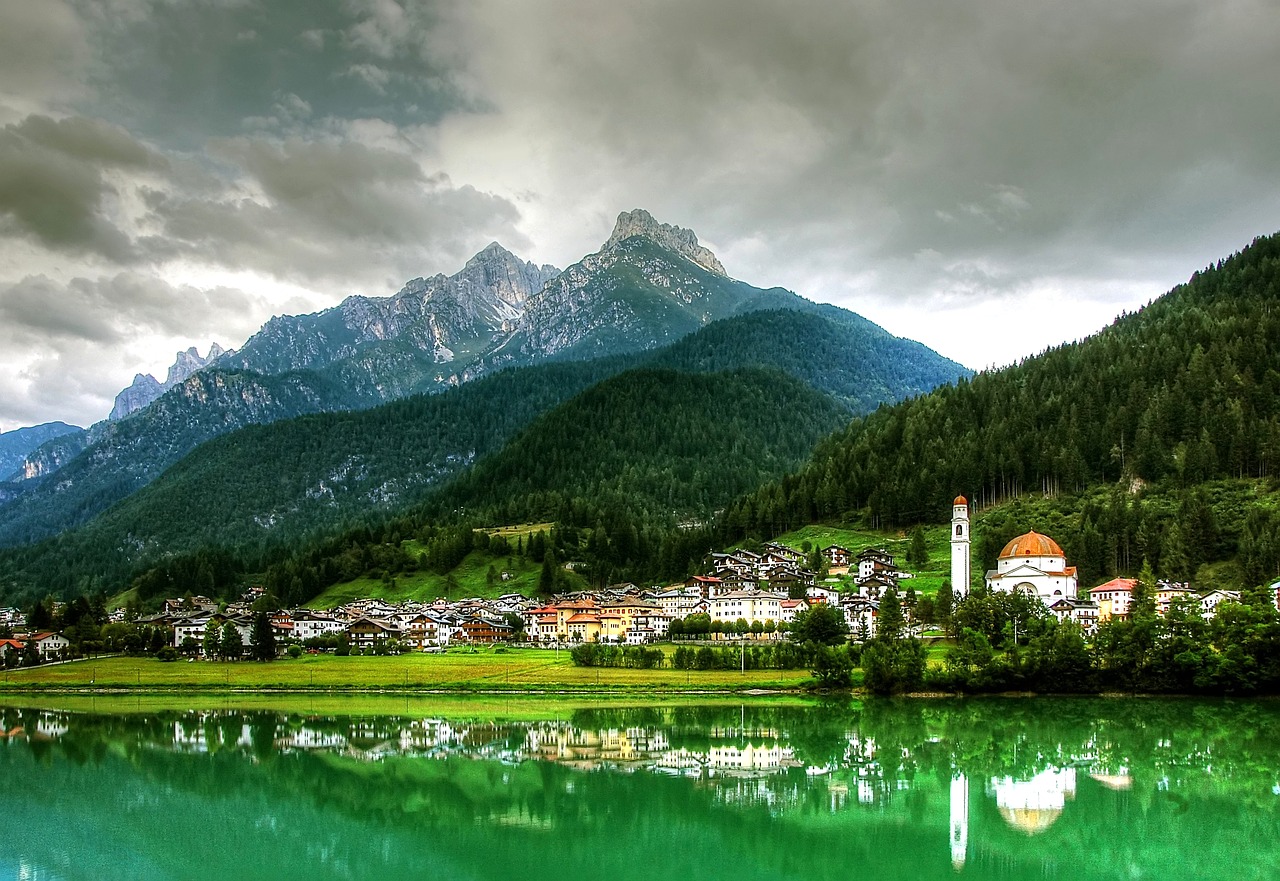 Auronzo Di Cadore, Dolomitai, Kalnai, Italy, Alpių, Vaizdas, Gamta, Kraštovaizdis, Rokas, Alpių Panorama