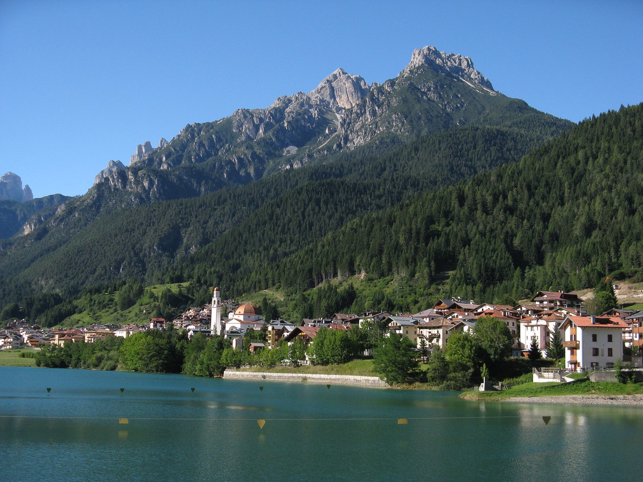 Auronzo Di Cadore, Ežeras, Dolomitai, Cadore, Kalnas, Italy, Kraštovaizdis, Alpės, Veneto, Kalninis Ežeras