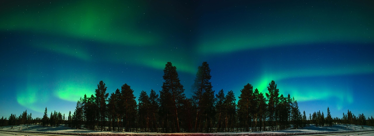 Aurora, Finland, Suomių Laplandas, Inari, Suomi, Arktinis Apskritimas, Laplandas, Skandinaviškas, Žiemą, Šaltas