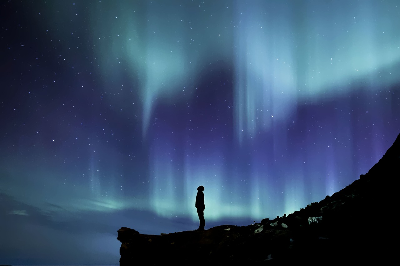 Aurora Borealis, Šiaurės Pašvaistė, Aurora, Šiaurinis, Borealis, Dangus, Naktis, Gamta, Astronomija, Reiškinys