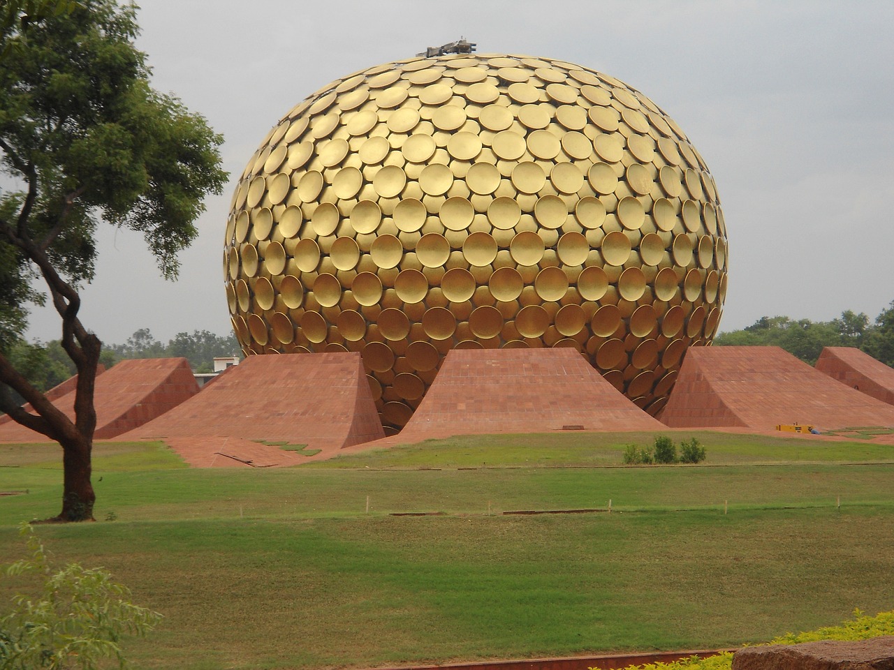 Auroville, Matri Mandiras, Pondicherry, Ashramas, Dvasinis, Nemokamos Nuotraukos,  Nemokama Licenzija