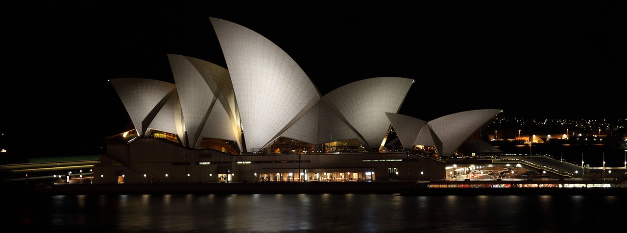 Australia, Sidnėjaus Operos Rūmai, Orientyras, Turizmas, Naktis, Kelionė, Nemokamos Nuotraukos,  Nemokama Licenzija