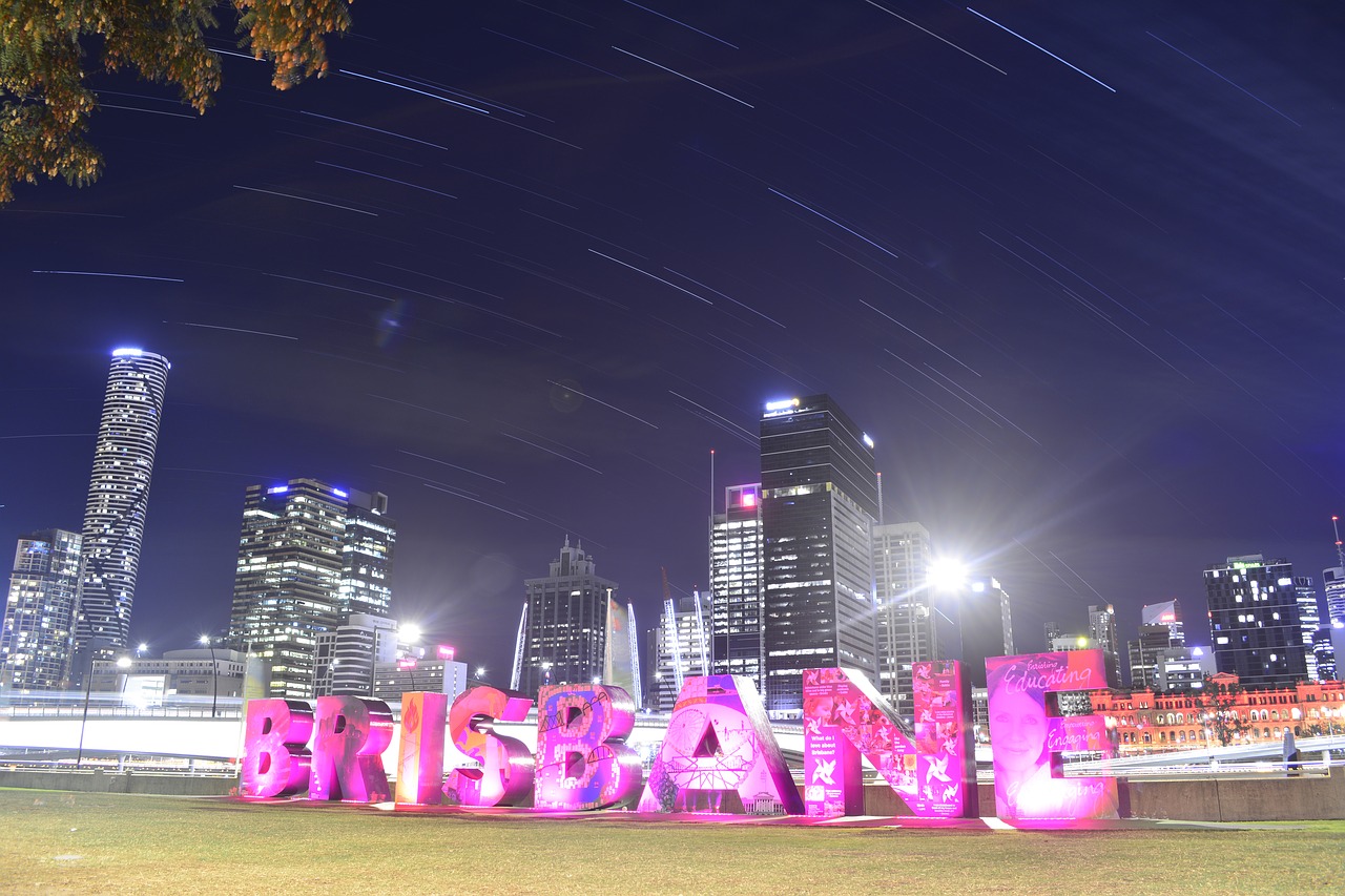 Australia, Brisbane, Žvaigždžių Geležinkelis, Panorama, Queensland, Kelionė, Miestas, Upė, Architektūra, Miesto