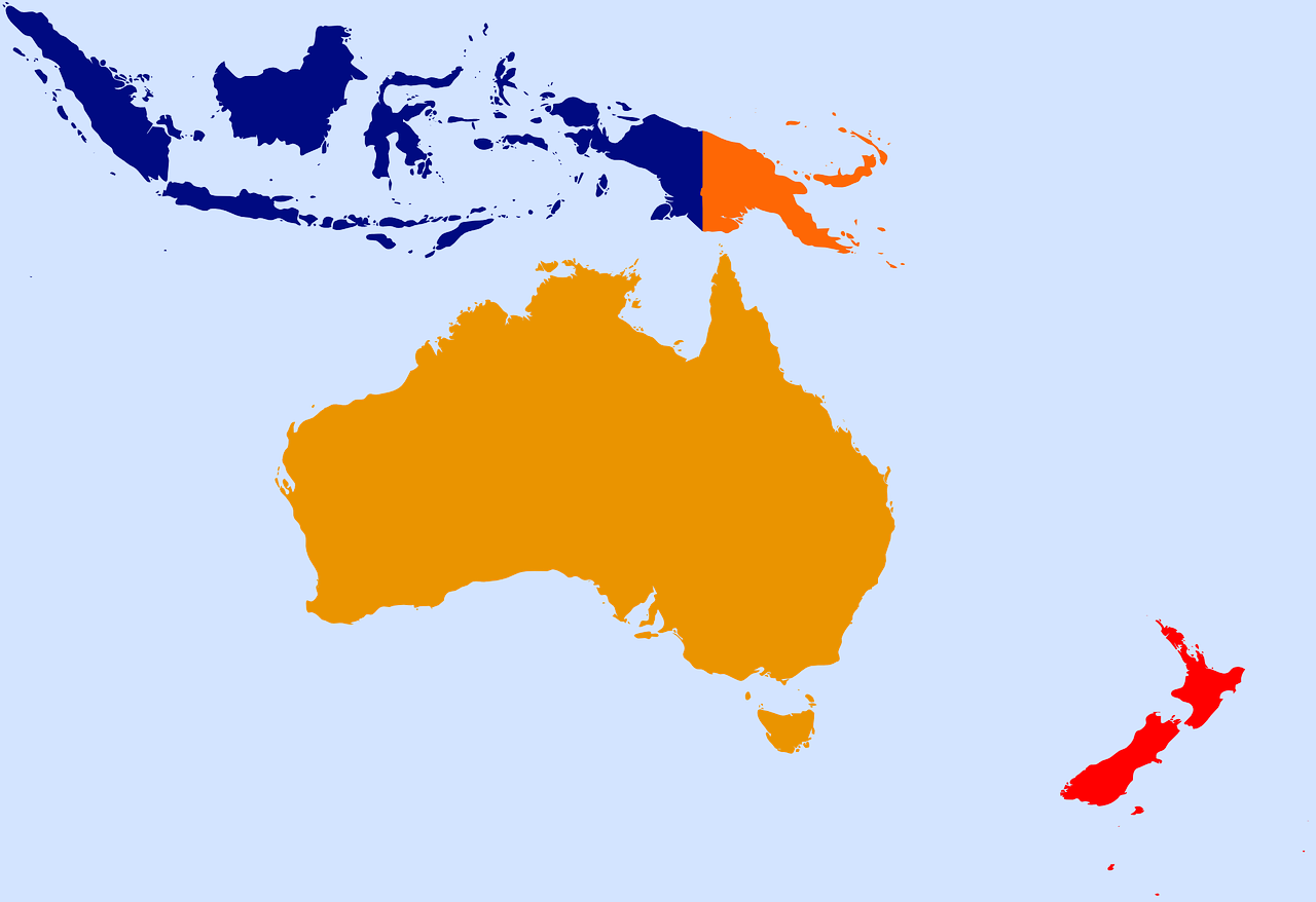 Australia, Okeanija, Geografija, Pakrantė, Šalis, Salos, Ramiojo Vandenyno Regionas, Vandenynas, Nauja Maliarija, Papua Naujoji Gvinėja