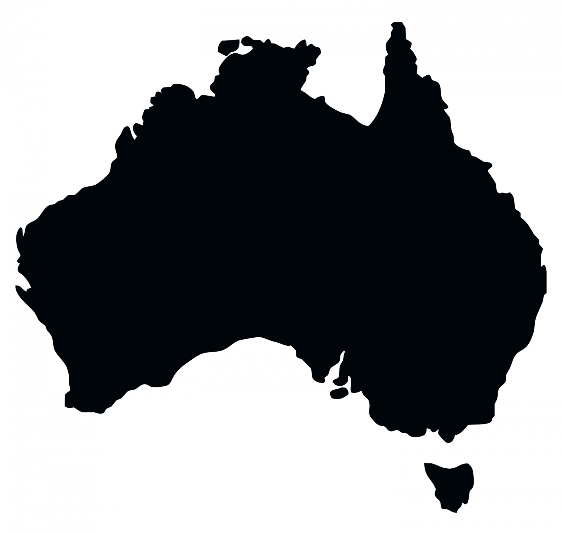 Australia,  Šalis,  Žemėlapis,  Kontūrai,  Figūra,  Juoda,  Siluetas,  Izoliuotas,  Balta,  Fonas