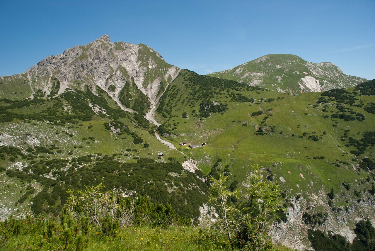 Austria, Kraštovaizdis, Vaizdingas, Kalnai, Dangus, Debesys, Gamta, Lauke, Šalis, Kaimas