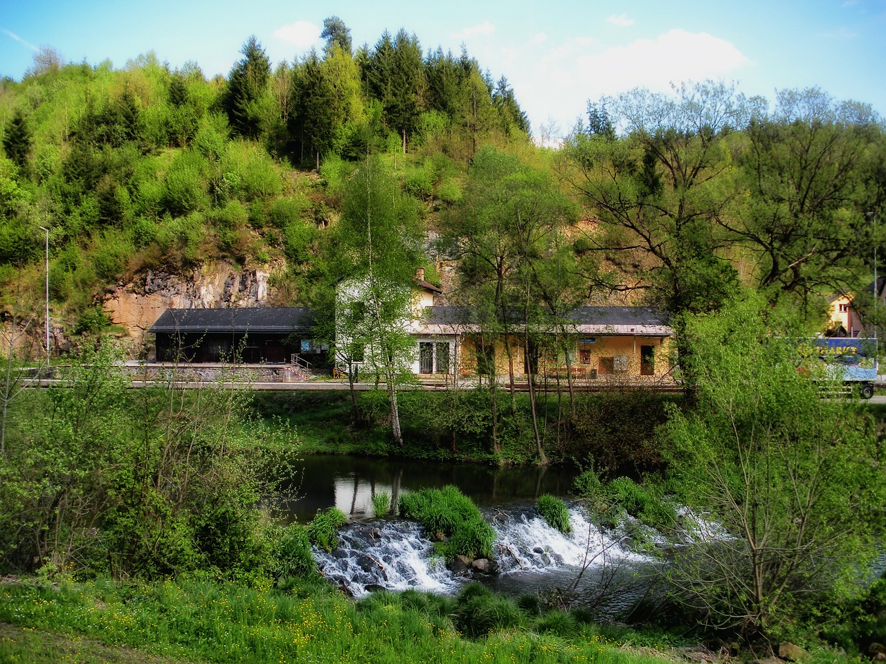 Austria, Kraštovaizdis, Vaizdingas, Miškas, Medžiai, Traukinių Stotis, Hdr, Gamta, Lauke, Šalis