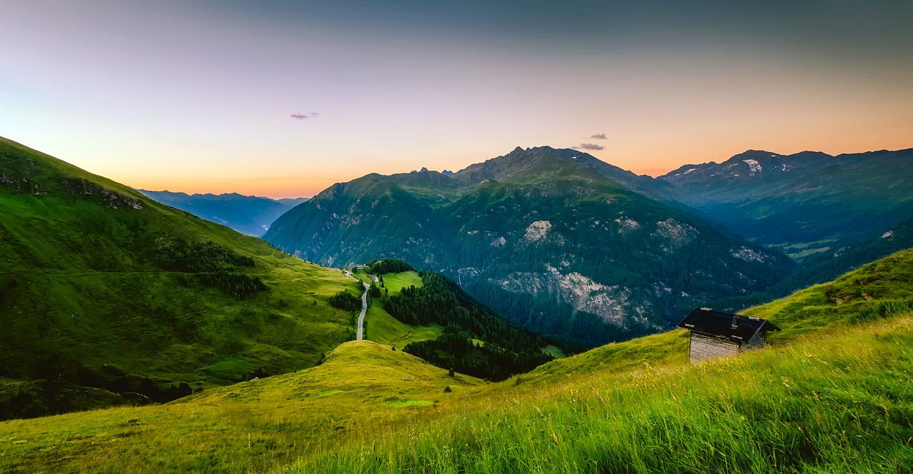 Austria, Panorama, Kalnai, Slėnis, Kraštovaizdis, Vaizdingas, Miškas, Medžiai, Miškai, Gamta