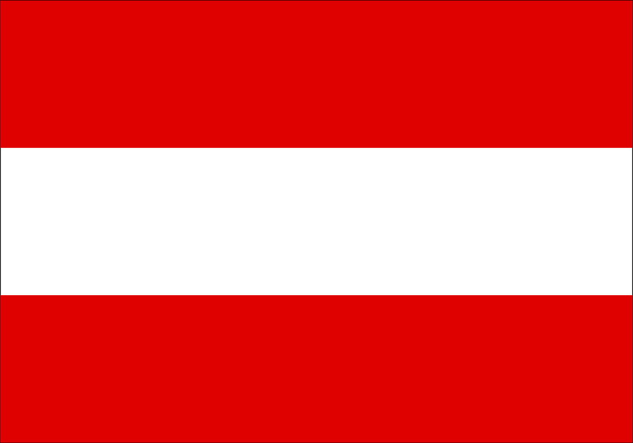Austria, Vėliava, Nacionalinis, Simbolis, Šalis, Europa, Europietis, Austrų Kalba, Tauta, Nemokama Vektorinė Grafika