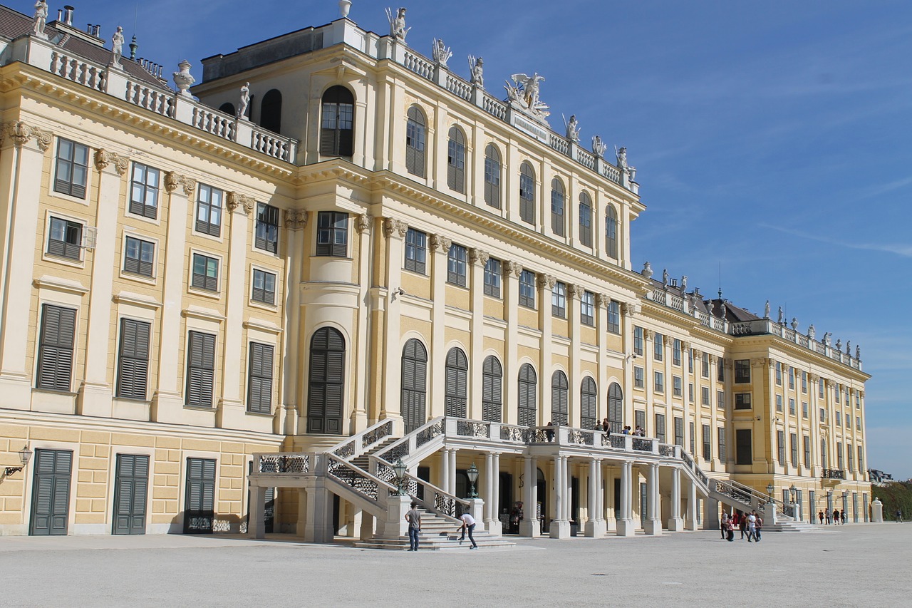 Austria, Vienna, Parkas, Architektūra, Pilies Parkas, Schönbrunn Rūmai, Rūmai, Monarchija, Istoriškai, Nemokamos Nuotraukos