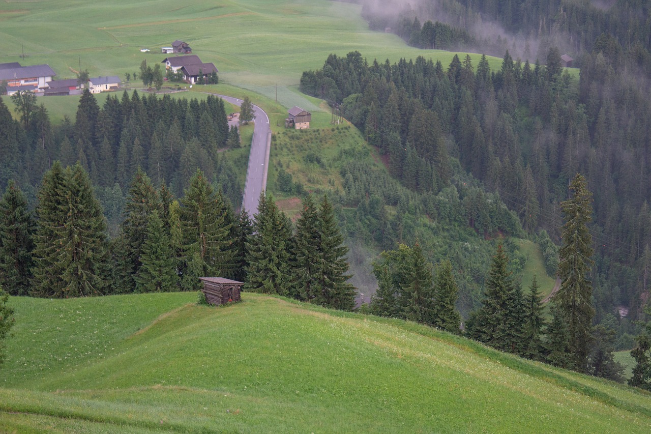 Austria, Lesachtal, Karintija, St Lorenzen, Heuhütte, Namelis, Kraštovaizdis, Nemokamos Nuotraukos,  Nemokama Licenzija