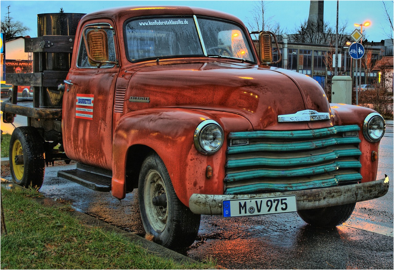 Chevrolet, Senoji, Automatinis, Sunkvežimis, Nemokamos Nuotraukos,  Nemokama Licenzija