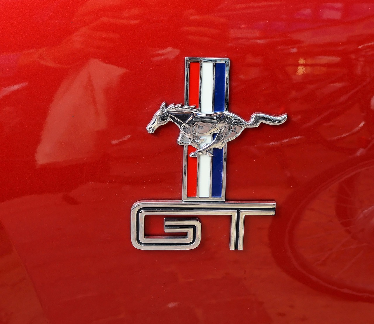 Ford Mustang, Automatinis, Dažyti, Kūnas, Logotipas, Emblema, Dažai, Oldtimer, Sportinė Mašina, Transporto Priemonė