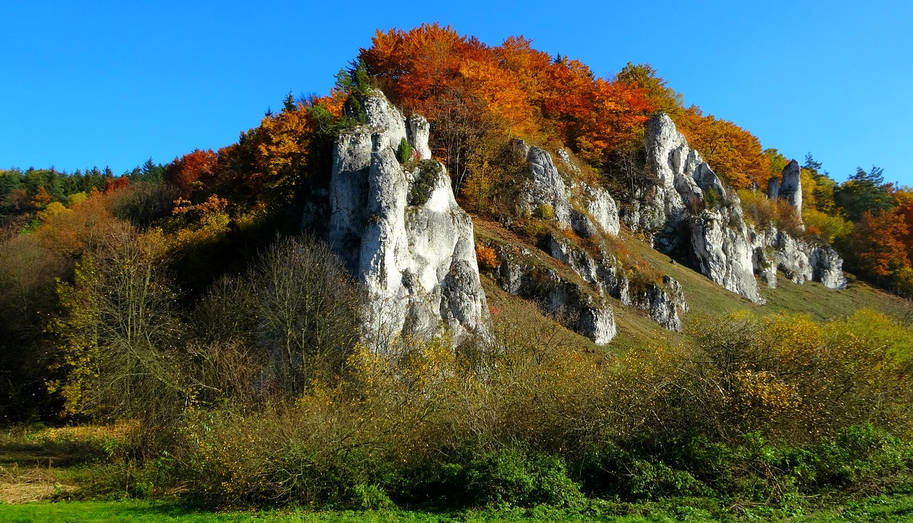 Ruduo, Akmenys, Kalkakmeniai, Kraštovaizdis, Lenkija, Grožis, Turizmas, Kelionė, Tėvystės Nacionalinis Parkas, Nemokamos Nuotraukos