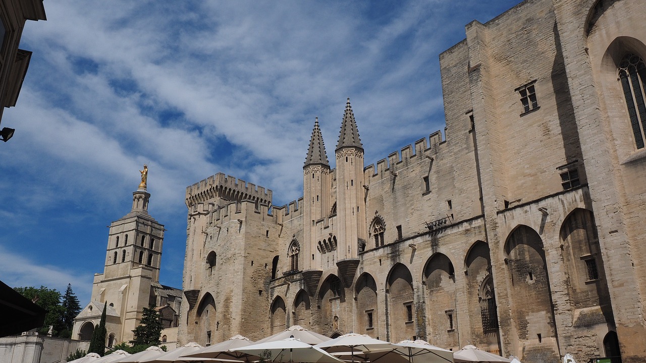 Avignon, Palais Des Papes, Miestas, Centro, Miesto Gyvenimas, France, Pastatas, Architektūra, Lankytinos Vietos, Turistų Atrakcijos
