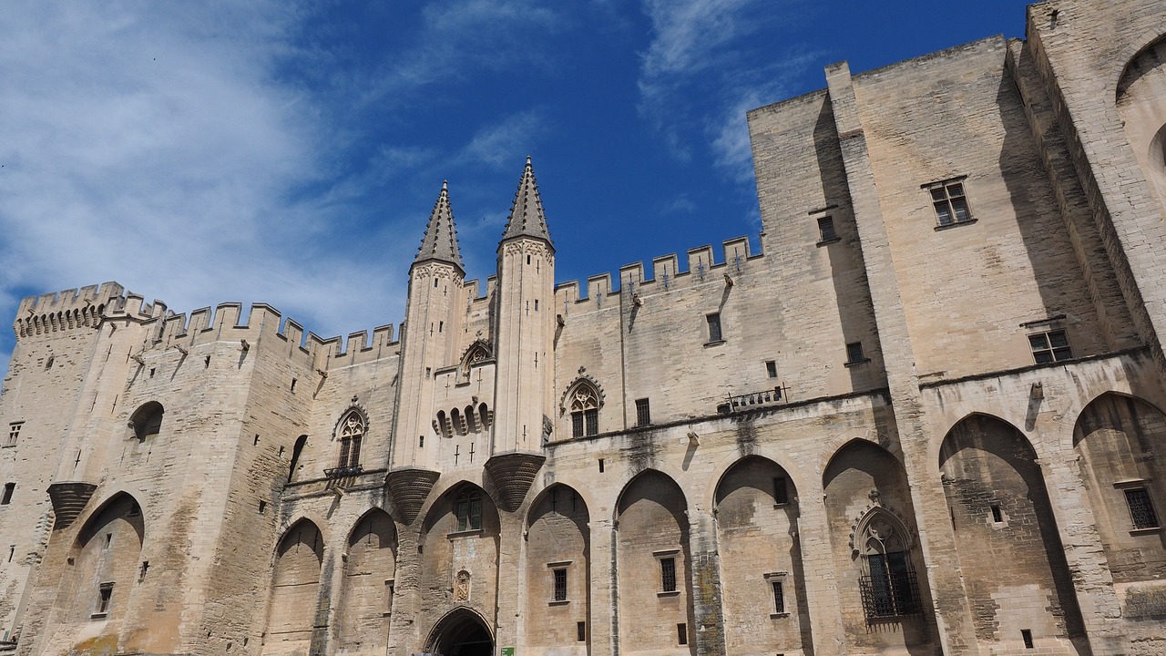 Avignon, Palais Des Papes, Pastatas, Milžiniškas, Didelis, Įvedimas, Įspūdingas, Bokštas, Miestas, Centro