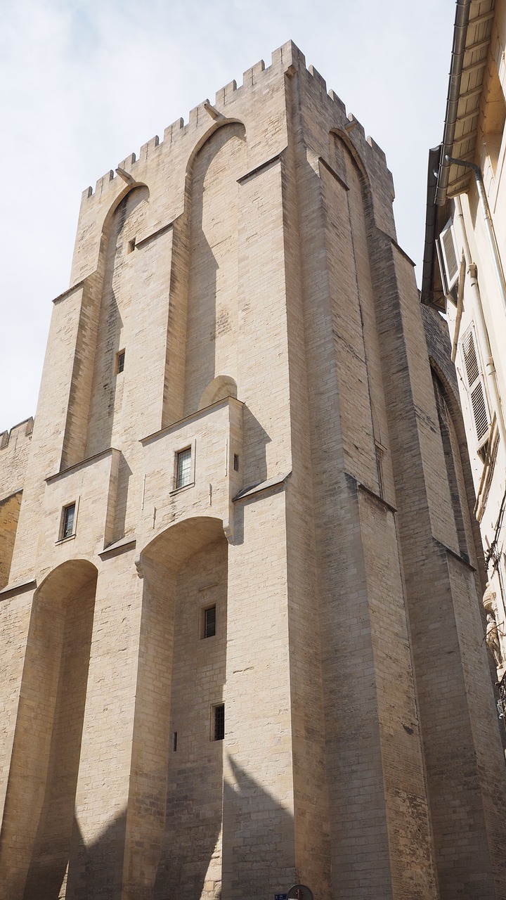 Avignon, Palais Des Papes, Siena, Aukštas, Milžiniškas, Monumentalus, Miestas, Centro, France, Pastatas