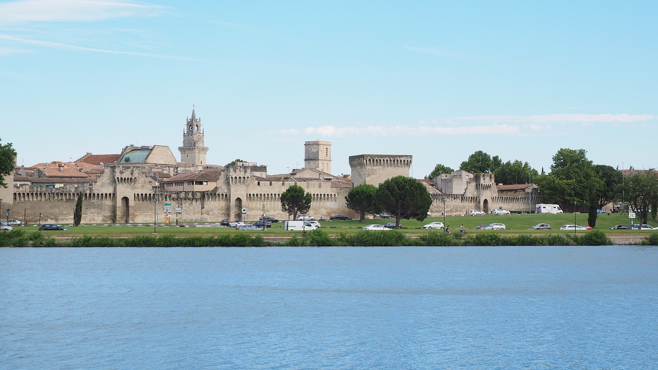 Avignon, Miestas, Miesto Vaizdas, Miesto Siena, Upė, Rhône, Nemokamos Nuotraukos,  Nemokama Licenzija