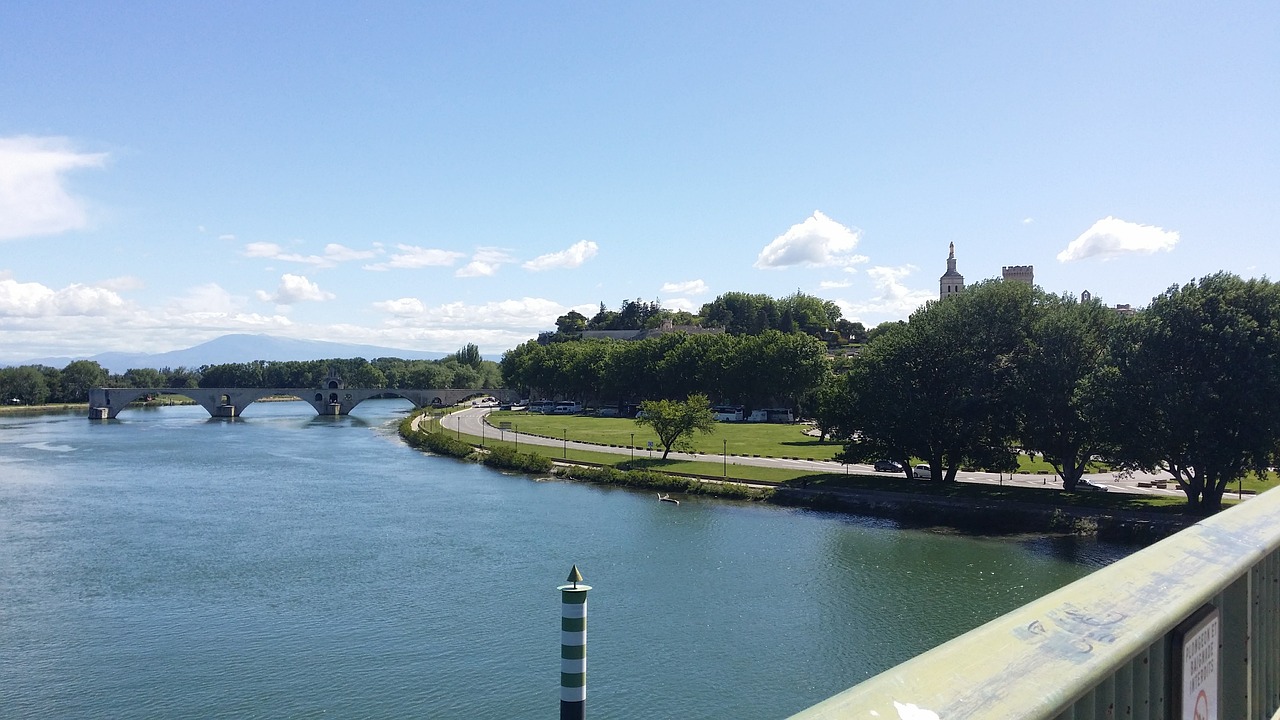 Avignon, Tiltas, Rhône, France, Avinjono Tiltas, Vaizdas, Kraštovaizdis, Paveldas, Upė, Nemokamos Nuotraukos