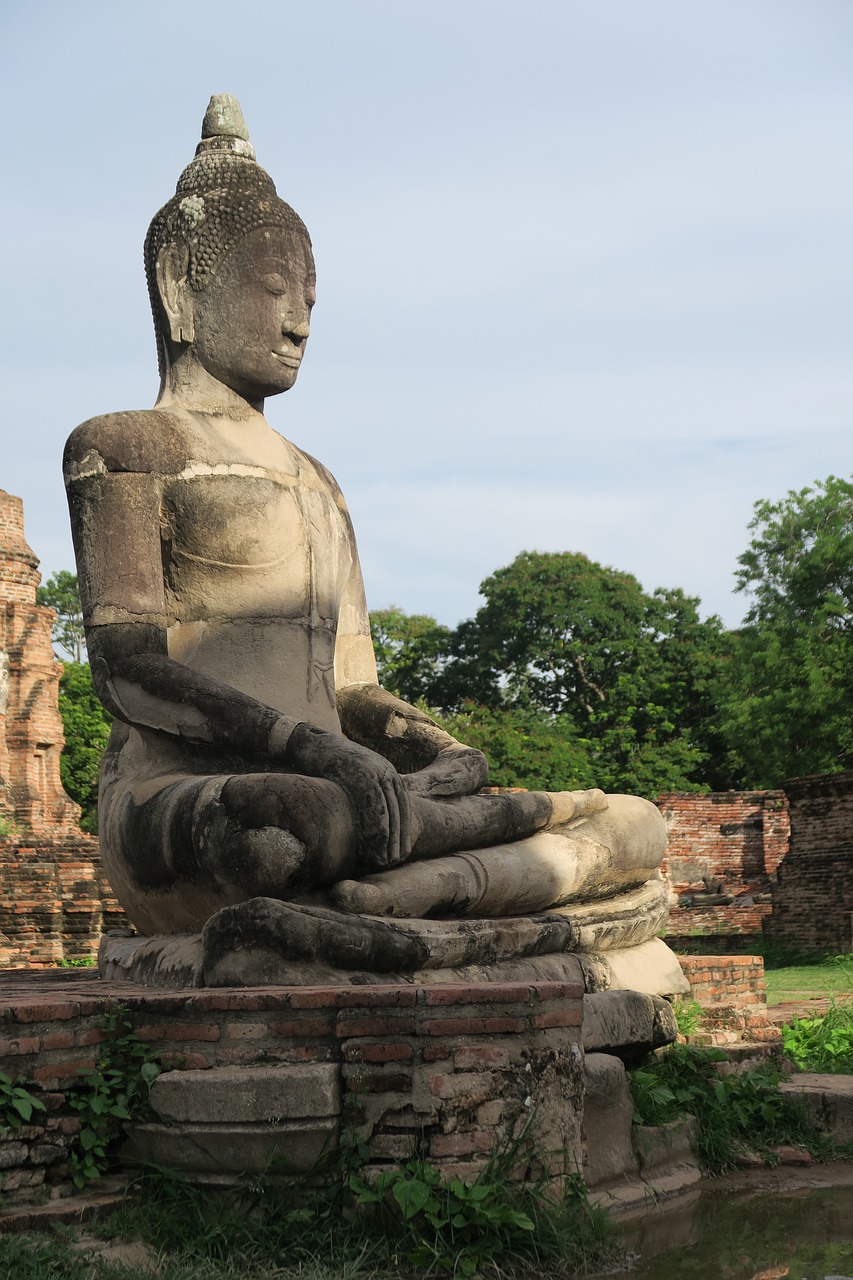 Ayutthaya, Tailandas, Buda, Sugadinti, Senoji Šventykla, Nemokamos Nuotraukos,  Nemokama Licenzija